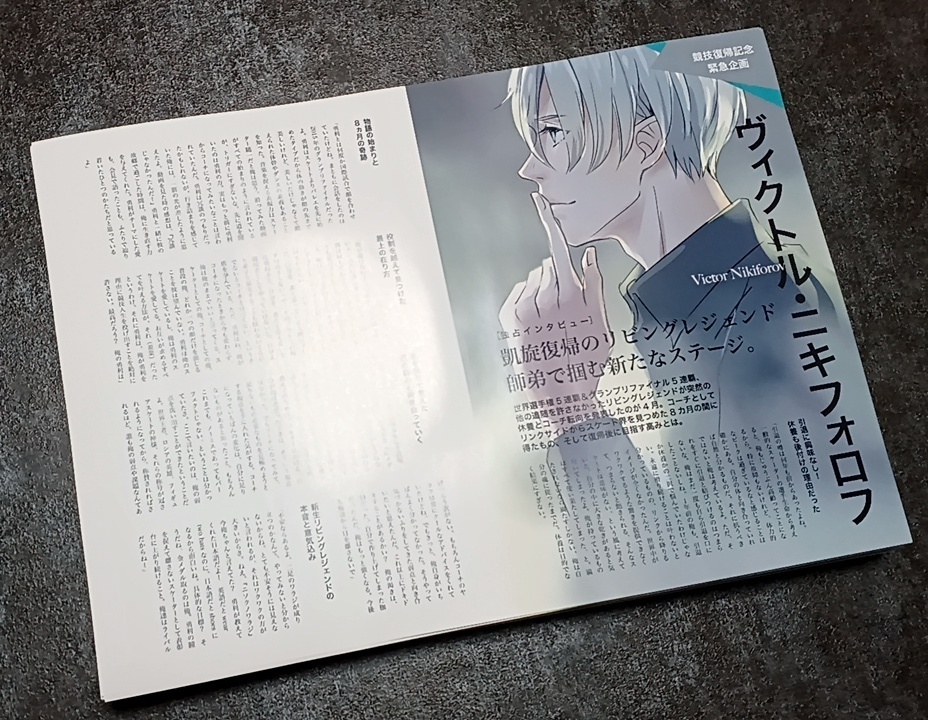 ヴィクトル・ニキフォロフ独占インタビュー雑誌記事風ペーパー