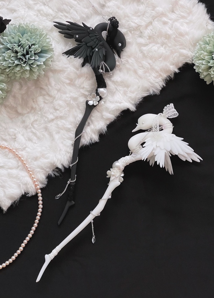 白鳥の杖 ミニチュア ステッキ