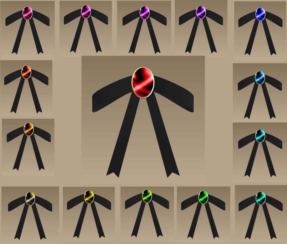 #012宝石飾り(15色セット)【fbx,obj】値下げ