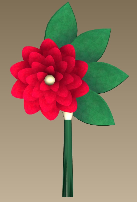#014花飾り【fbx,obj】
