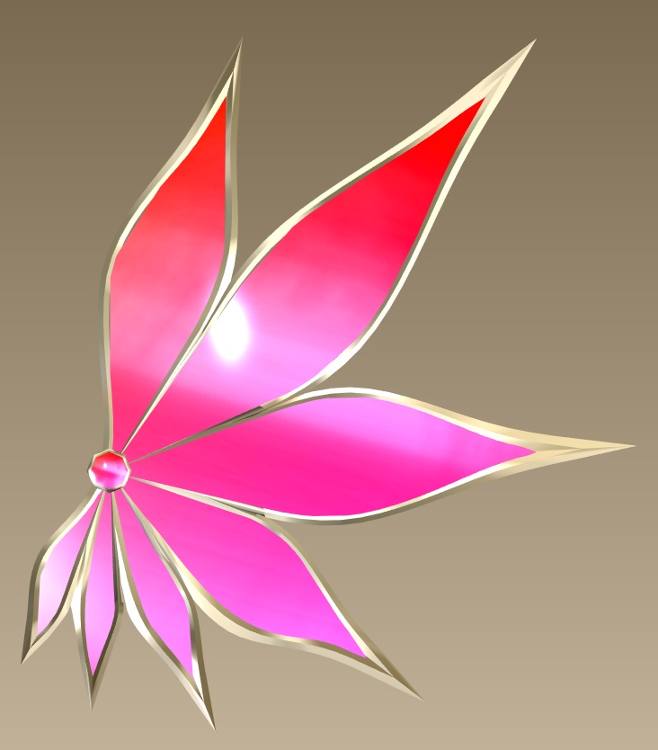 #023-羽飾り【fbx,obj】