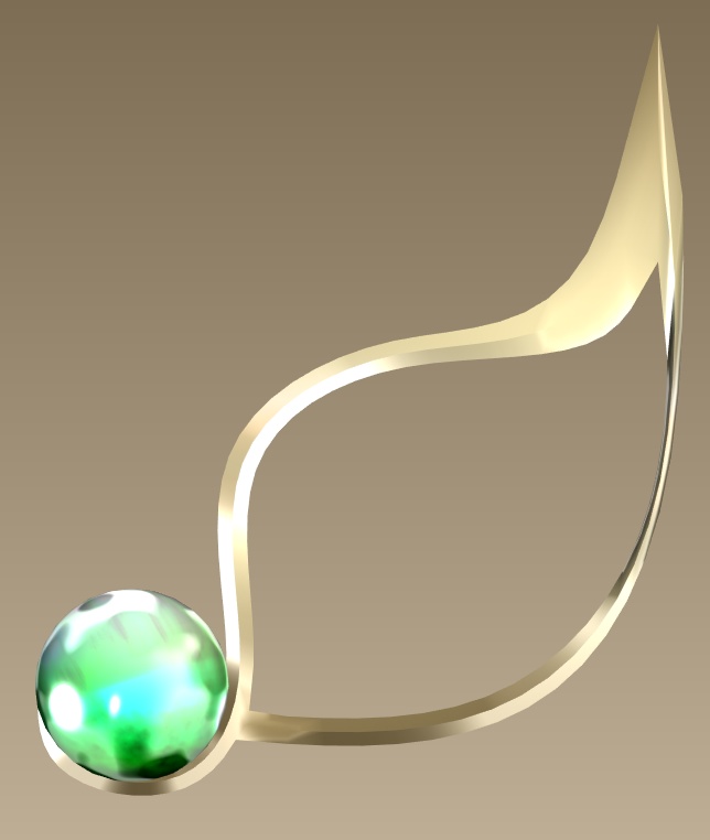 #027-玉飾り【fbx,obj】