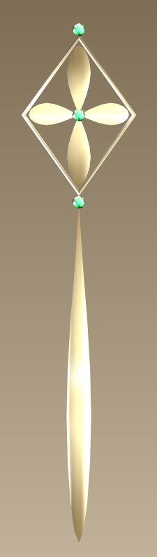 #029-花飾り【fbx,obj】