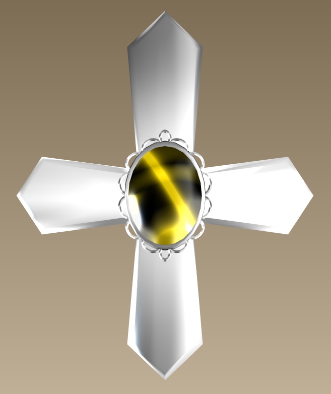 #030-十字飾り【fbx,obj】