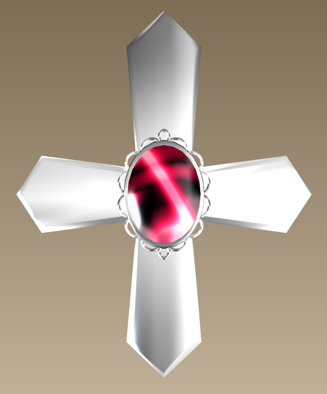 #030-十字飾り【fbx,obj】