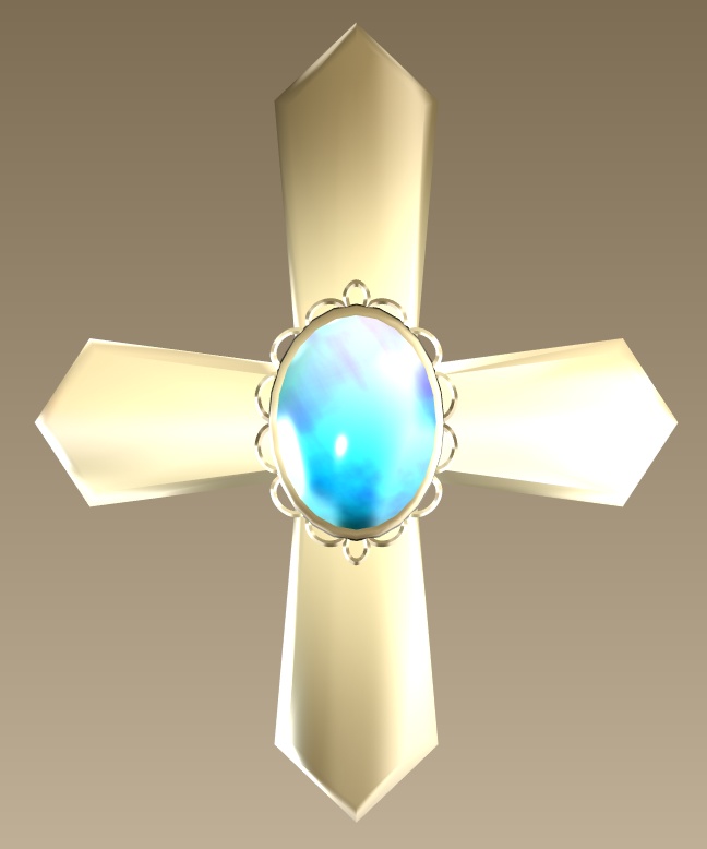 #030-十字飾り【fbx,obj】