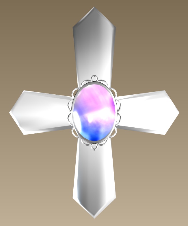 #030-十字飾り【fbx,obj】
