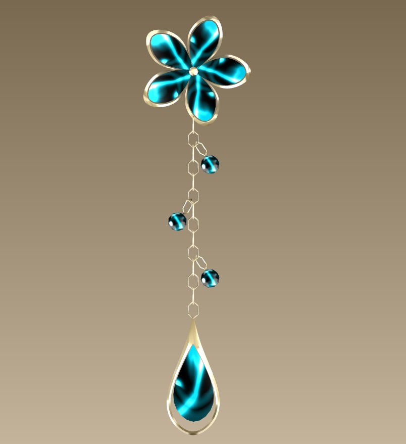 #032-花飾り【fbx,obj】