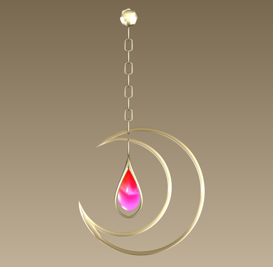 #033-月飾り【fbx,obj】