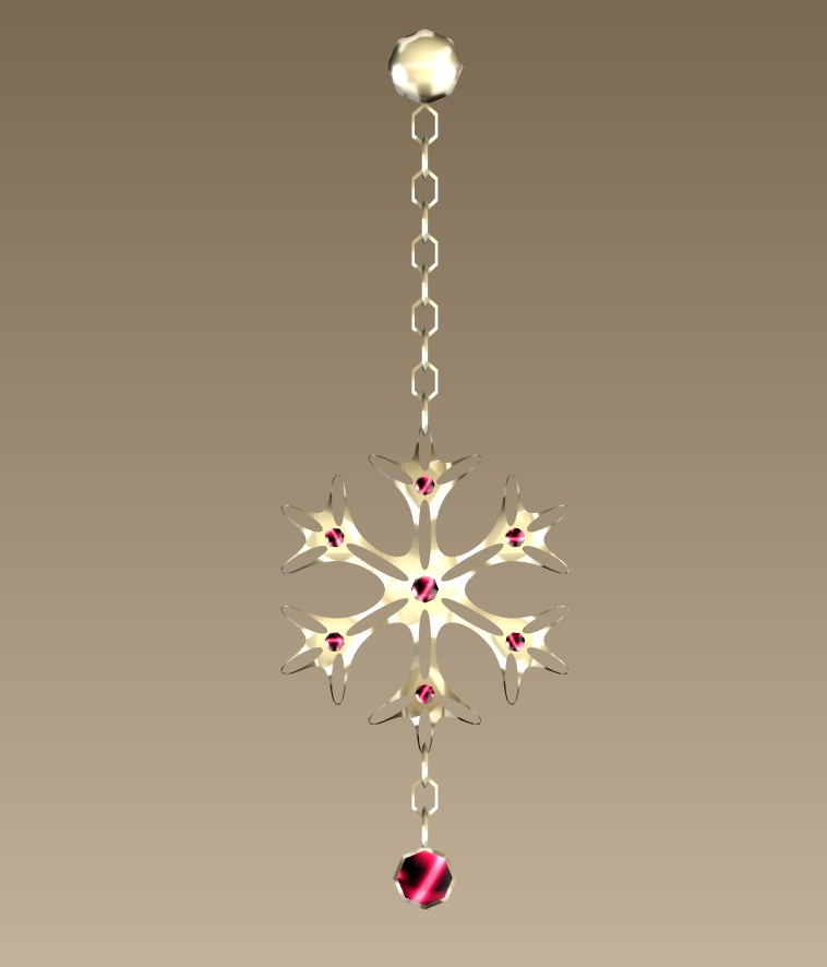 #034-雪飾り【fbx,obj】