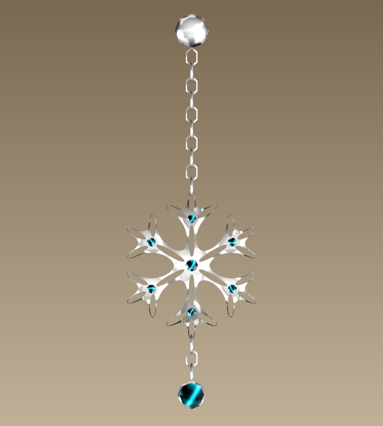 #034-雪飾り【fbx,obj】