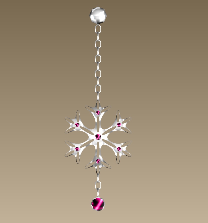 #034-雪飾り【fbx,obj】