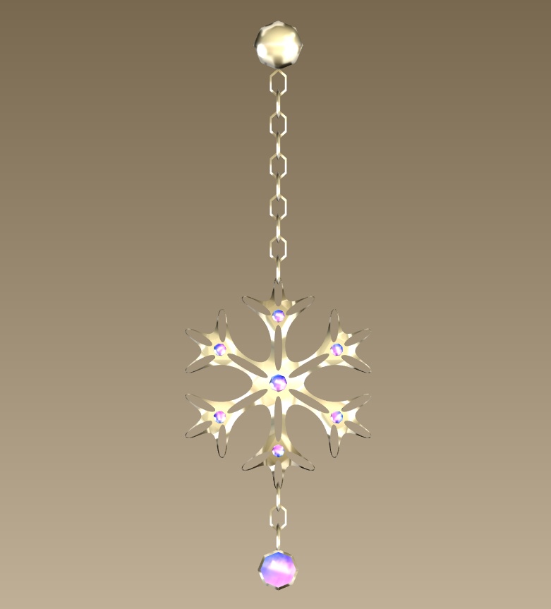 #034-雪飾り【fbx,obj】