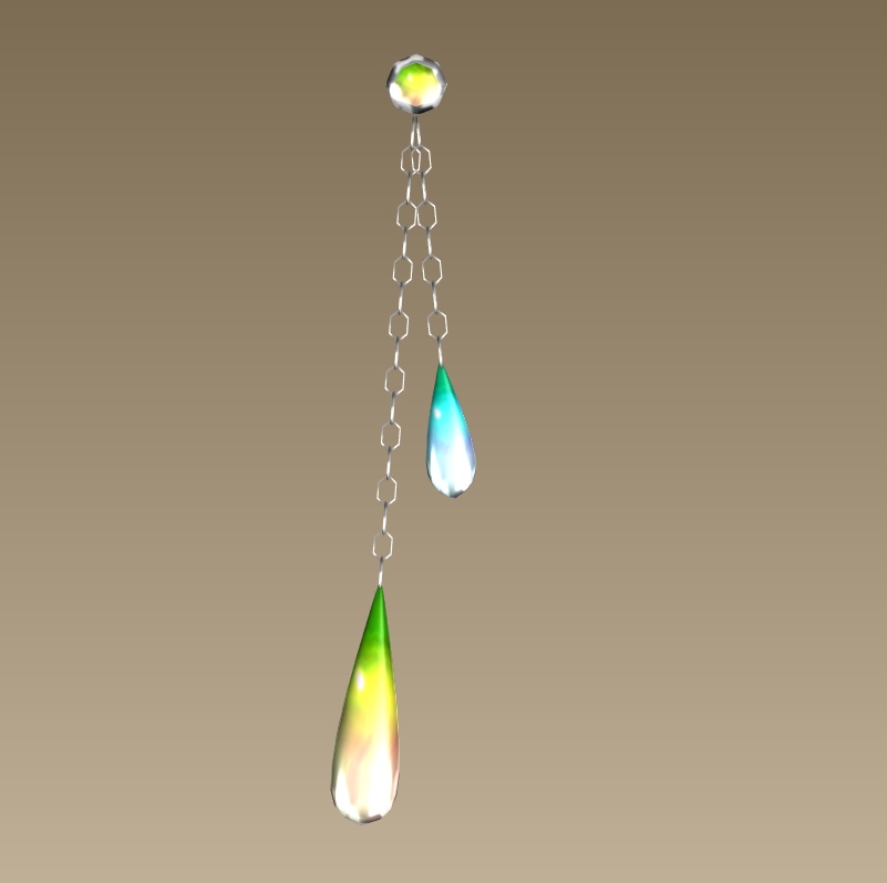 #035-雫飾り【fbx,obj】