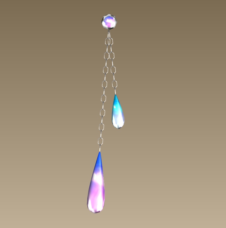 #035-雫飾り【fbx,obj】