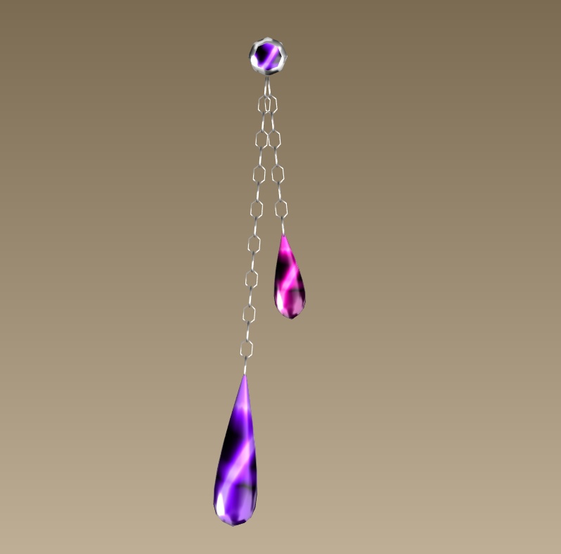 #035-雫飾り【fbx,obj】