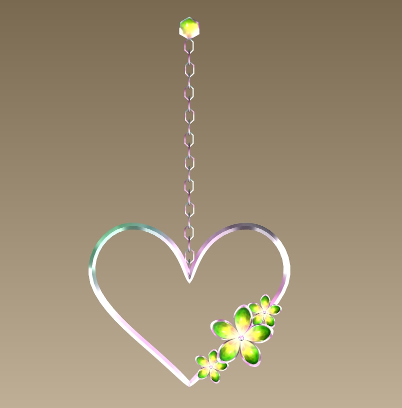 #037-ハート飾り【fbx,obj】