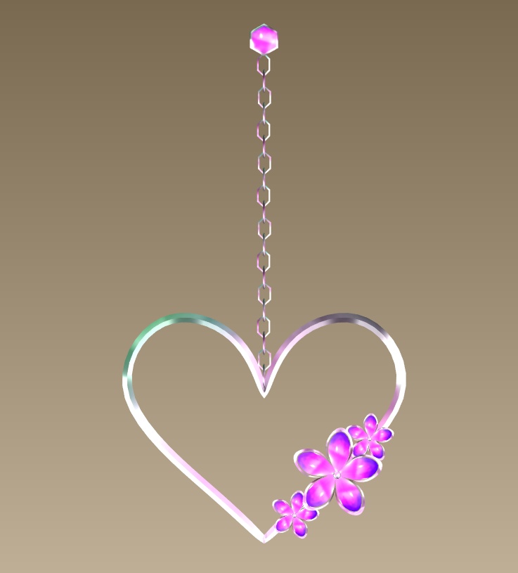 #037-ハート飾り【fbx,obj】