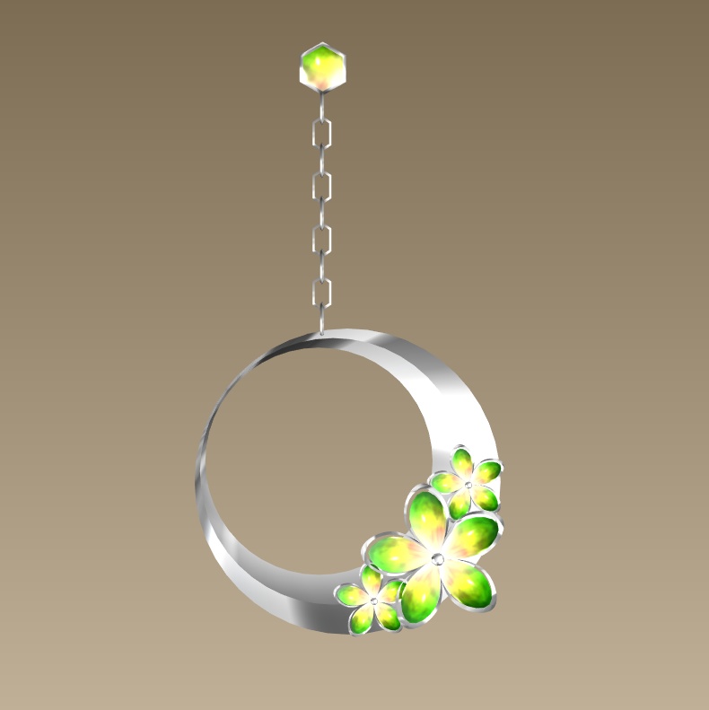 #038-月花飾り【fbx,obj】