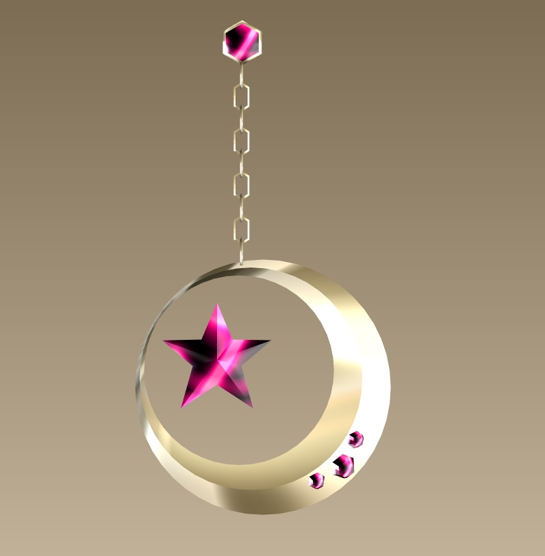 #039-星月飾り【fbx,obj】