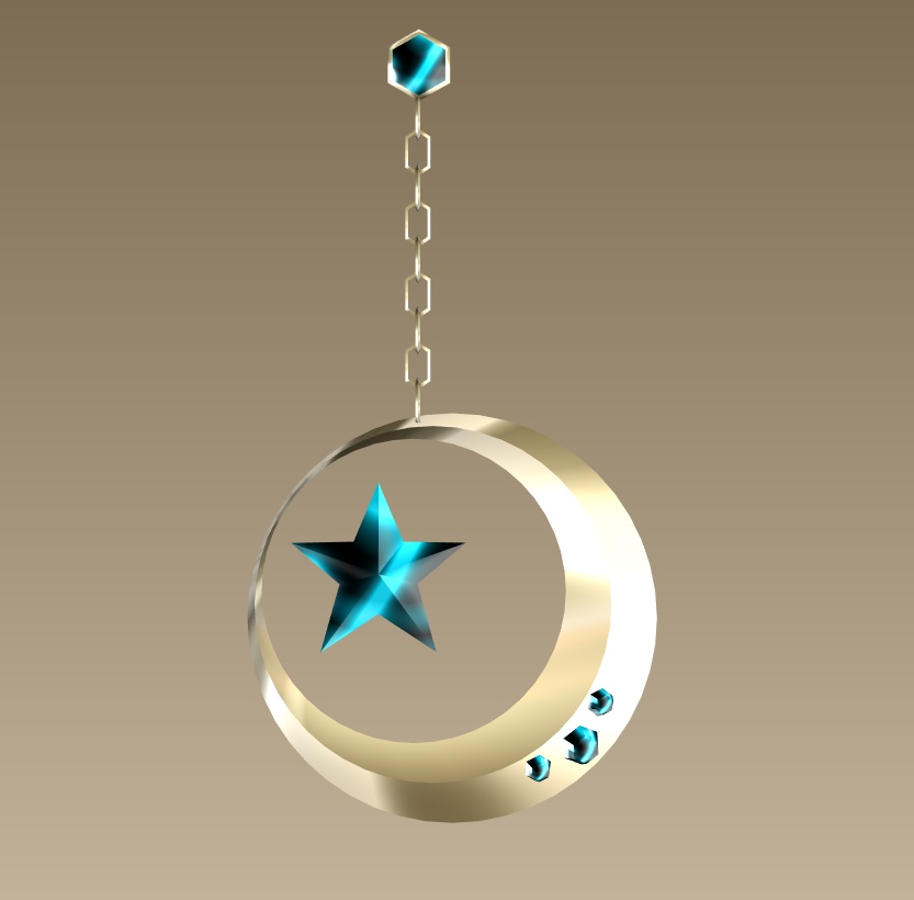 #039-星月飾り【fbx,obj】