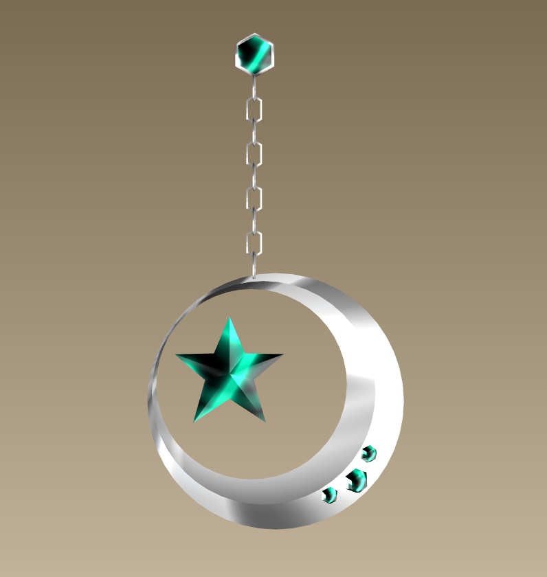 #039-星月飾り【fbx,obj】