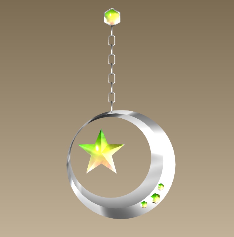 #039-星月飾り【fbx,obj】