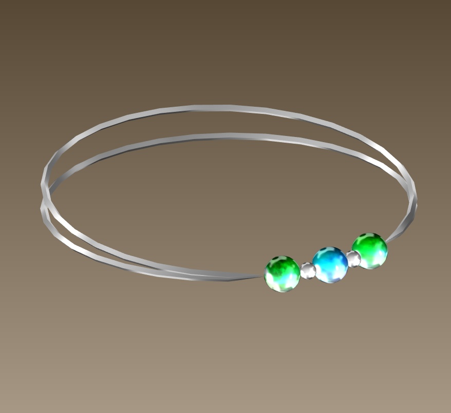 #045-玉腕飾り【fbx,obj】