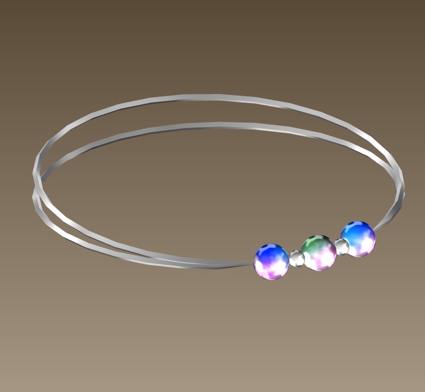 #045-玉腕飾り【fbx,obj】