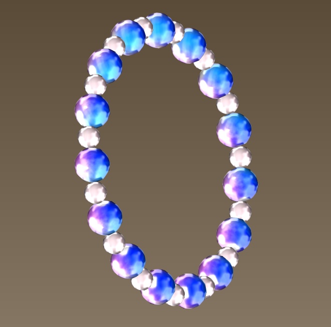 #047-数珠腕飾り【fbx,obj】