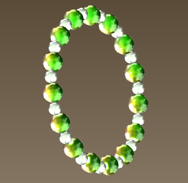 #047-数珠腕飾り【fbx,obj】