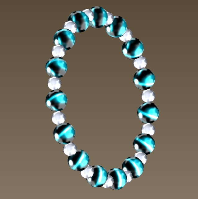 #047-数珠腕飾り【fbx,obj】