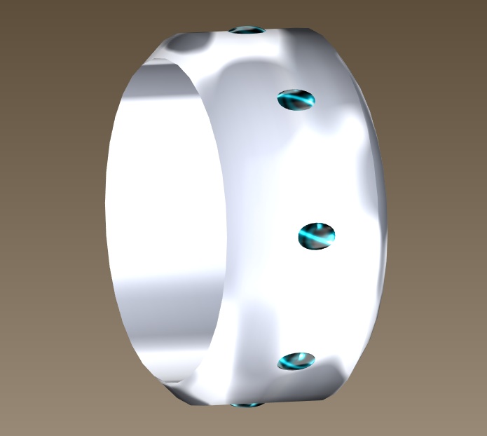 #048-宝石太腕飾り【fbx,obj】