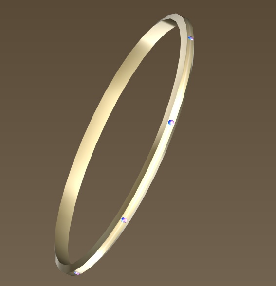 #049-宝石細腕飾り【fbx,obj】