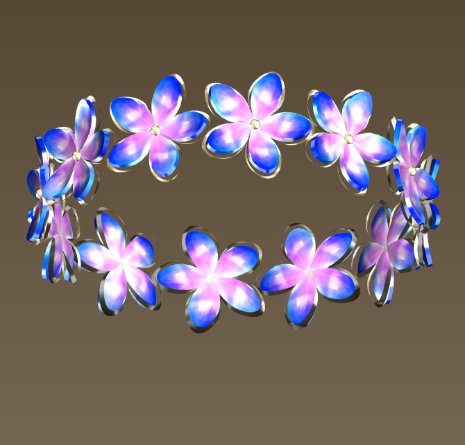 #050-花腕飾り【fbx,obj】