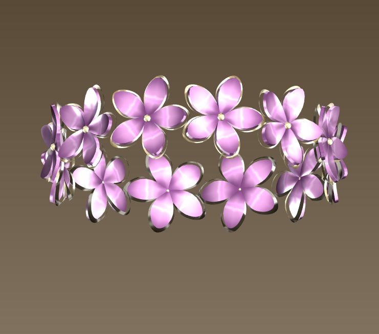 #050-花腕飾り【fbx,obj】