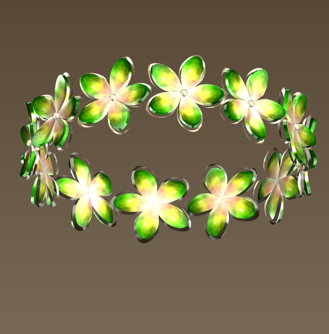 #050-花腕飾り【fbx,obj】