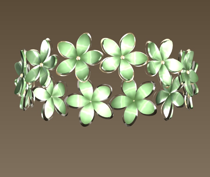 #050-花腕飾り【fbx,obj】