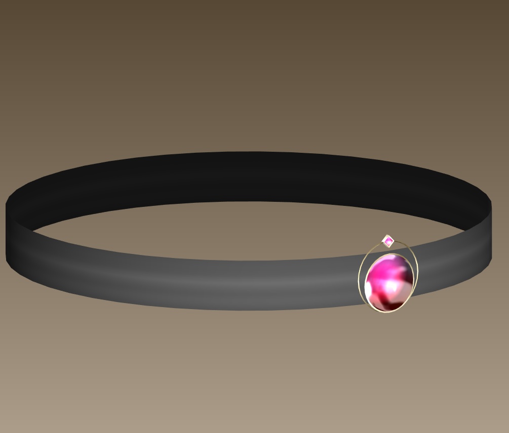 #052-サークル首飾り【fbx,obj】