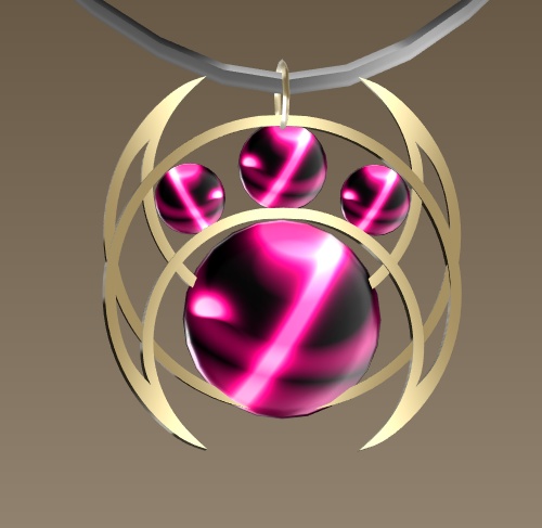 #058-肉球首飾り【fbx,obj】