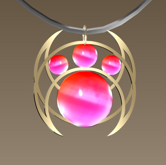 #058-肉球首飾り【fbx,obj】