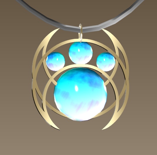 #058-肉球首飾り【fbx,obj】