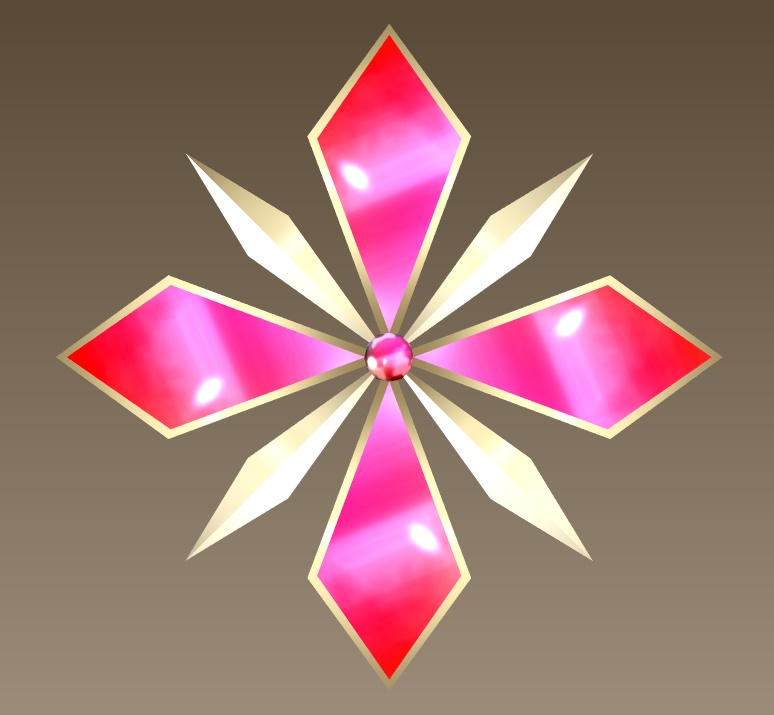 #061-花飾り【fbx,obj】