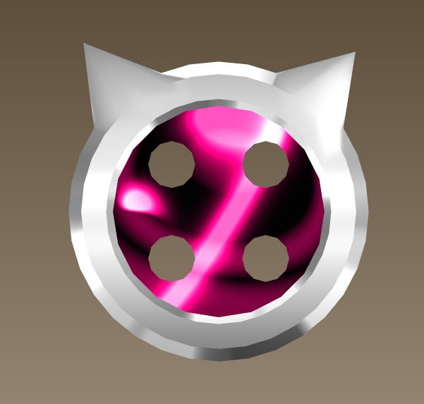 #066-猫ボタン飾り【fbx,obj】