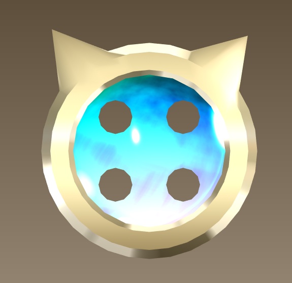 #066-猫ボタン飾り【fbx,obj】