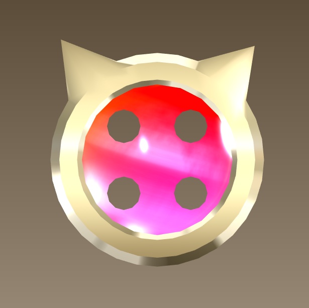 #066-猫ボタン飾り【fbx,obj】