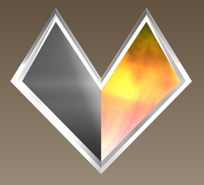 #069-ハート飾り【fbx,obj】