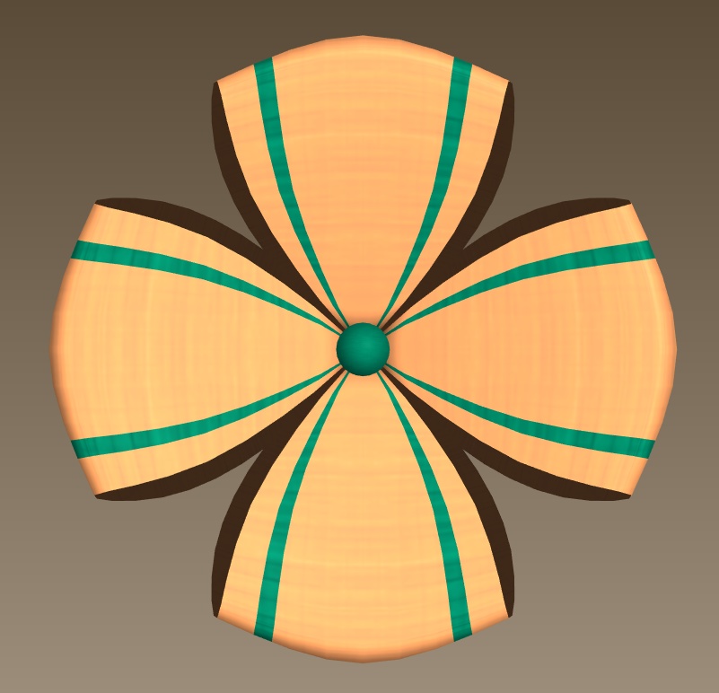 #071-シンプルリボン飾り【fbx,obj】