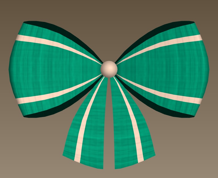 #072-シンプルリボン飾り【fbx,obj】