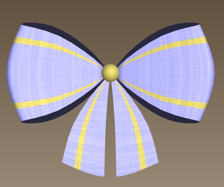 #072-シンプルリボン飾り【fbx,obj】